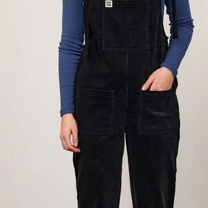 Lucy & Yak Black Corduroy Dungarees